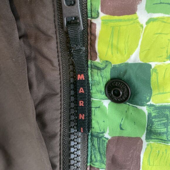 Uniqlo Marni Oversized Down All Over Print Hooded Puffer Coat Size Small - Picture 6 of 13